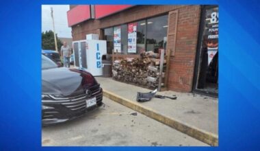 Car slams into Casey’s in Macon breaking glass out of front door | Local News