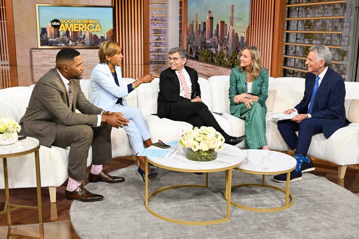 Ritter (far right) on "Good Morning America" on Monday. 