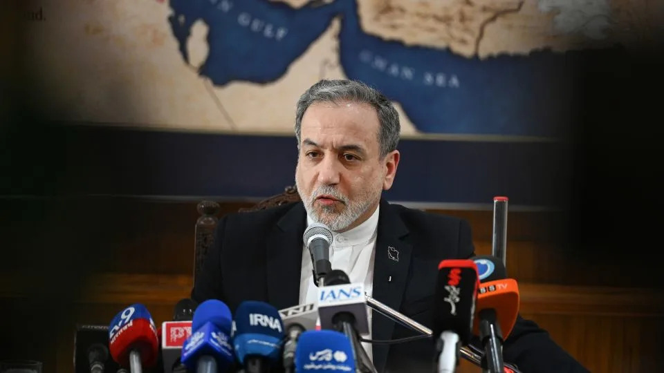Participants at one rally in Tehran on Saturday demanded the resignations of Foreign Minister Abbas Araghchi, pictured, and Iran’s chief negotiator Mohammad Bagher Ghalibaf, according to social media videos. - Arun Kumar/The India Today Group/Getty Images