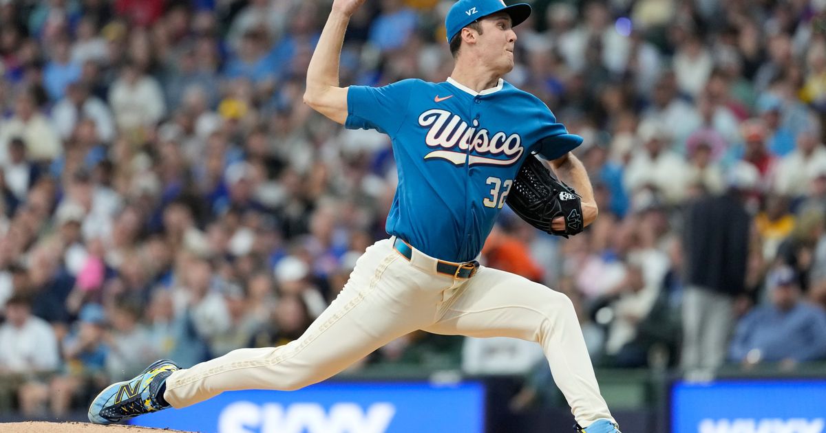 Misiorowski throws 105.5 mph pitch, wins for 8th time in 9 decisions to lead Brewers over Cubs 6-2 :: WRAL.com