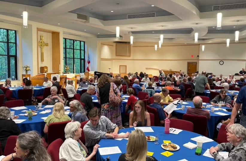 A FAITH250 ''cluster'' studies America's founding texts at St. Peter's in the Woods Episcopal Church in Fairfax Station, Virginia, April 22, 2026.