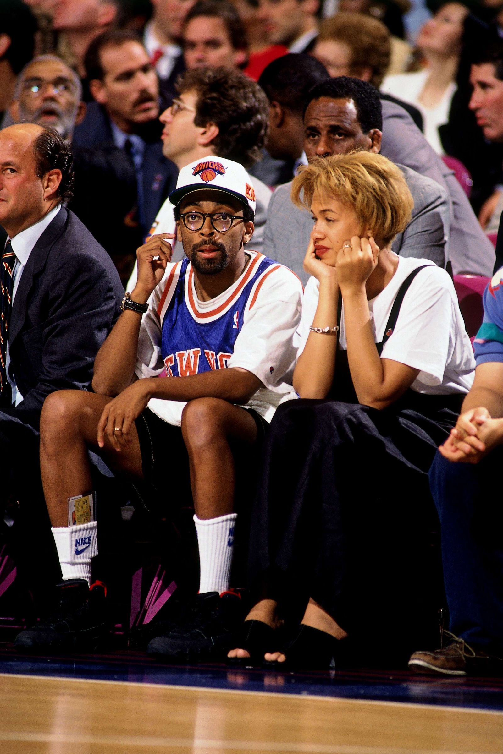 Image may contain Spike Lee Ed Bradley Ronald Perelman Marc Aryan Jos María Olazbal Emily Kuroda Head and Person