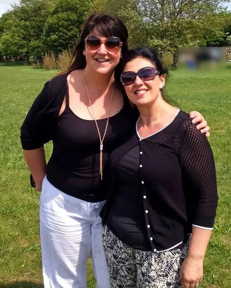 From left: Nicky Hillier with her sister Amanda HallCredit: Kennedy News & Media