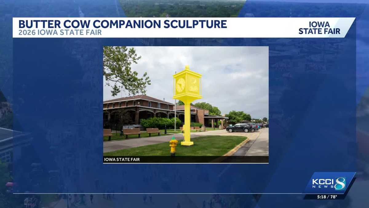 Butter cow companion to feature 'Meet Me at the Pepsi Clock' at Iowa State Fair