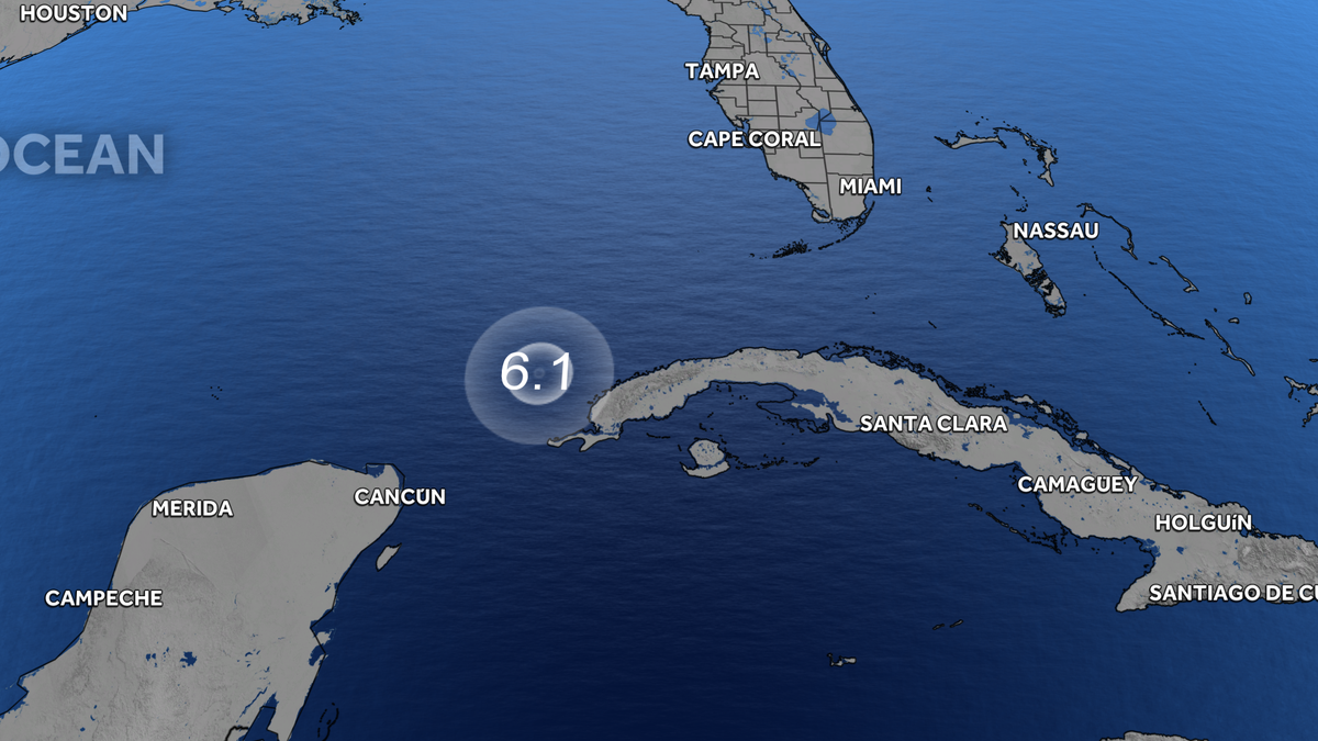 6.1-magnitude earthquake near Mantua, Cuba causes shaking to be felt across Florida