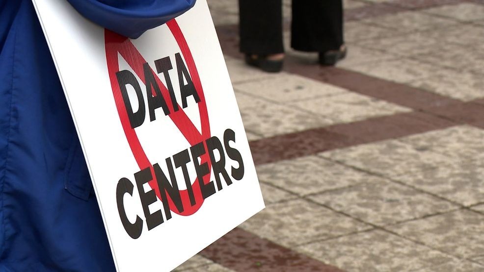 WBMA - Sign carried by a protester outside Birmingham, Alabama city hall