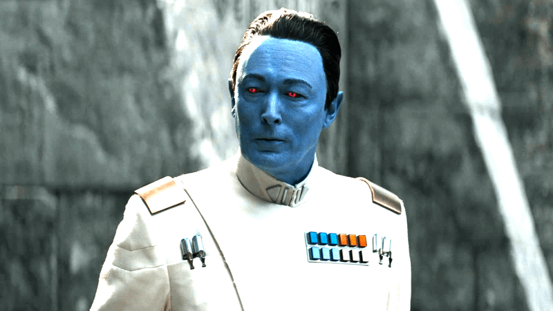 Lars Mikkelsen as Grand Admiral Thrawn in 'Ahsoka' Season 1.