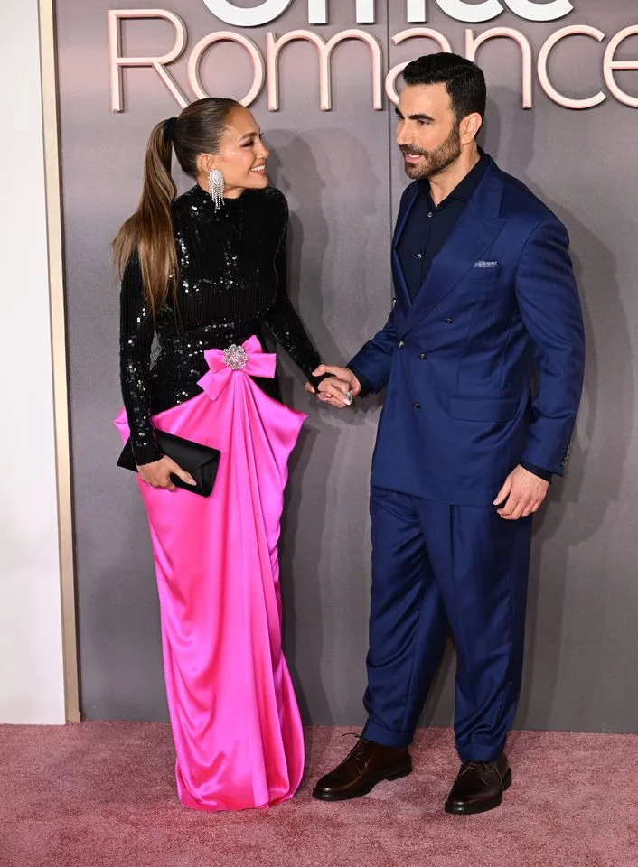 Jennifer Lopez and Brett Goldstein attend the 'Office Romance' premiere held at BFI Southbank on June 3, 2026 in London, England.Credit: Getty Images
