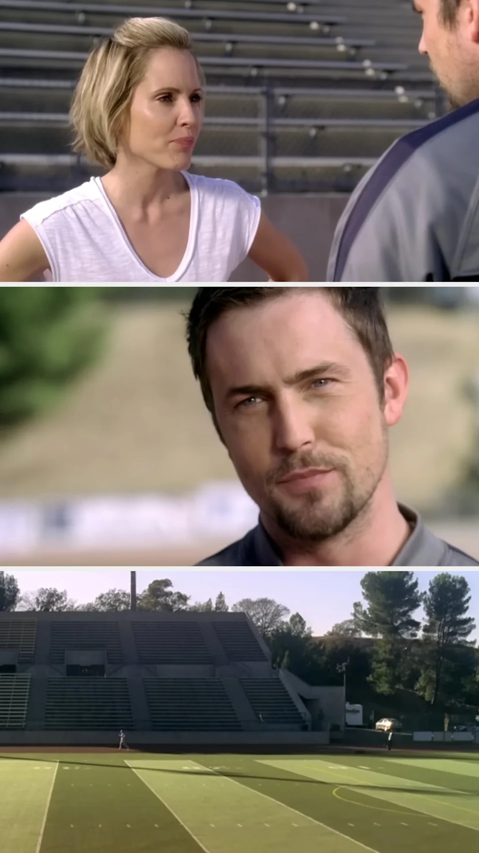Emma Caulfield and Desmond Harrington in "TiMER"