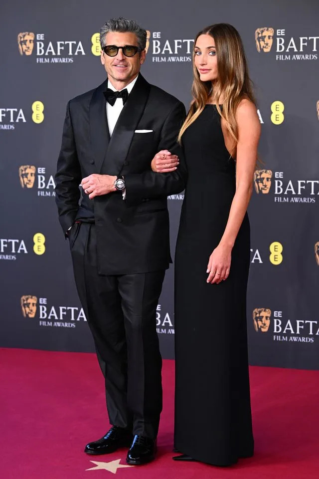 Patrick Dempsey and his daughter Talula at the 2026 BAFTA Awards on February 22, 2026 in London, England.Credit: Getty Images