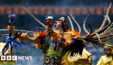 World Cup kicks off in Mexico with Shakira, dancing, and protests - BBC