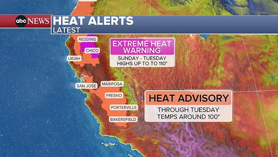 ABC News - PHOTO: Heat alerts.