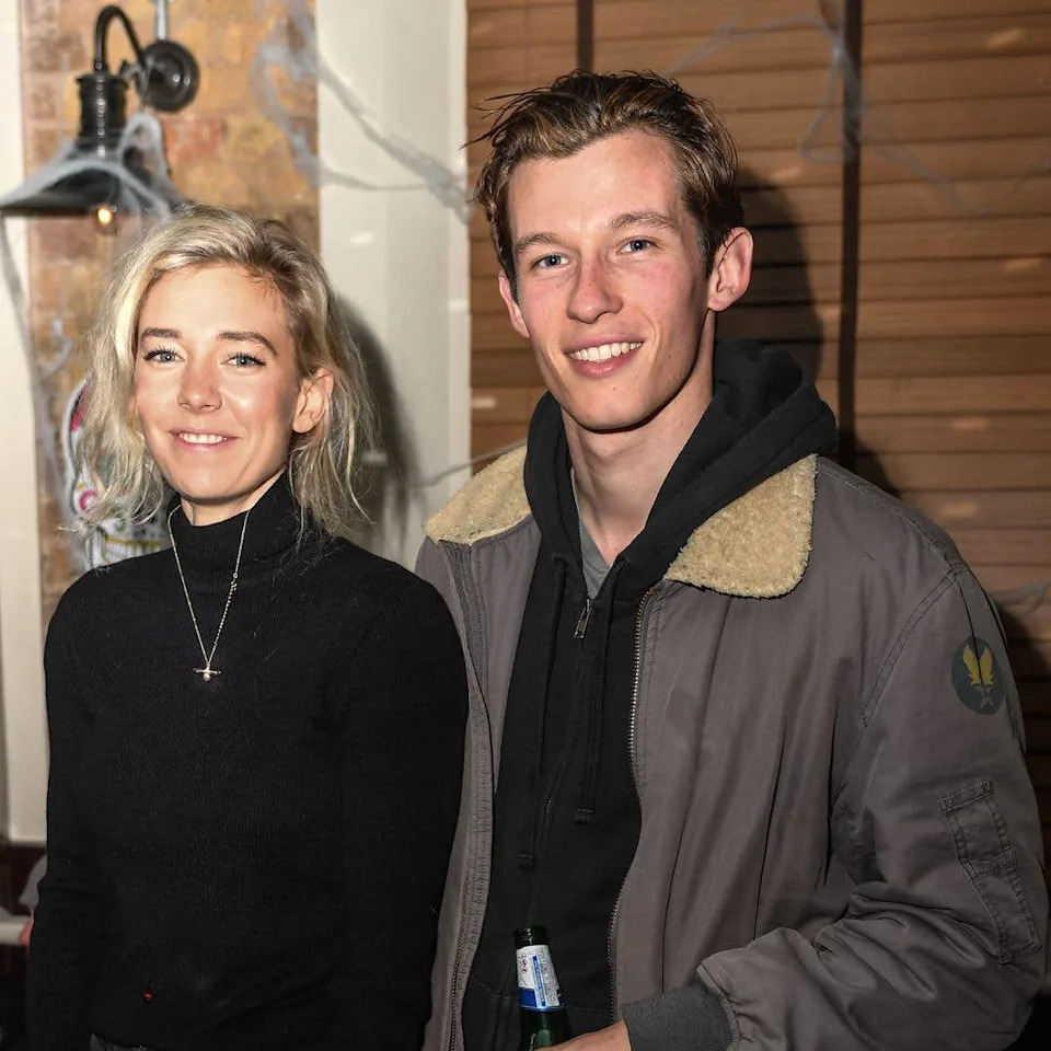 Vanessa Kirby and boyfriend Callum Turner attend a Halloween Party at Broadway House, Fulham Broadway, on October 27, 2017 in London, England.