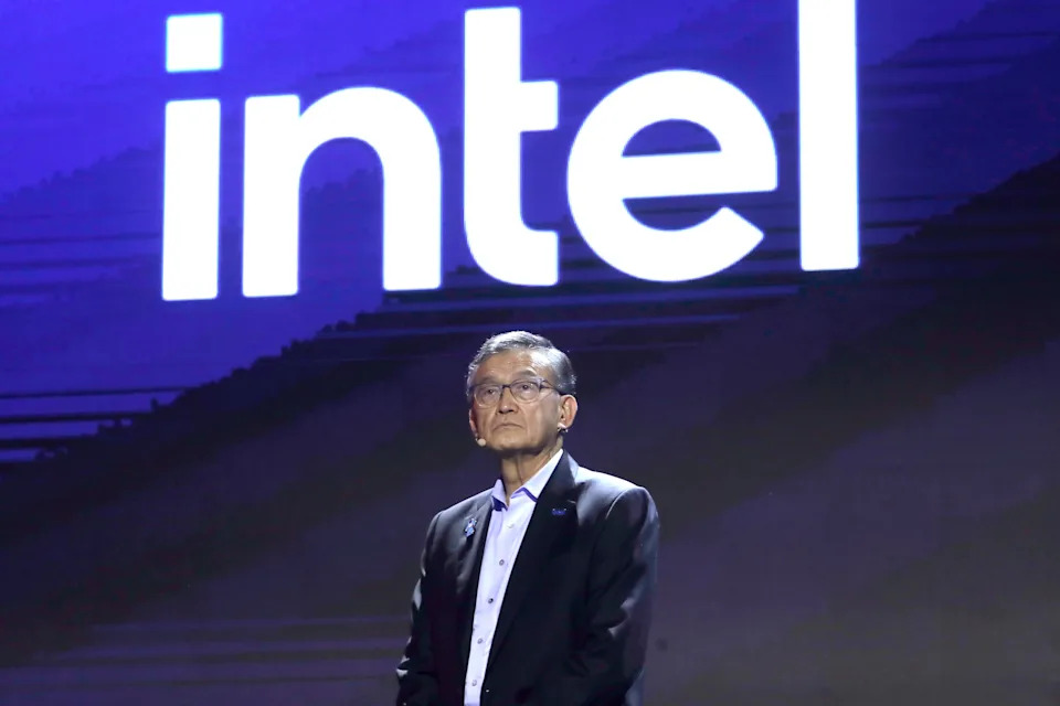 Intel CEO Lip-Bu Tan delivers a speech during the Computex 2026 exhibition in Taipei, Taiwan, Tuesday, June 2, 2026. (AP Photo/Chiang Ying-ying)