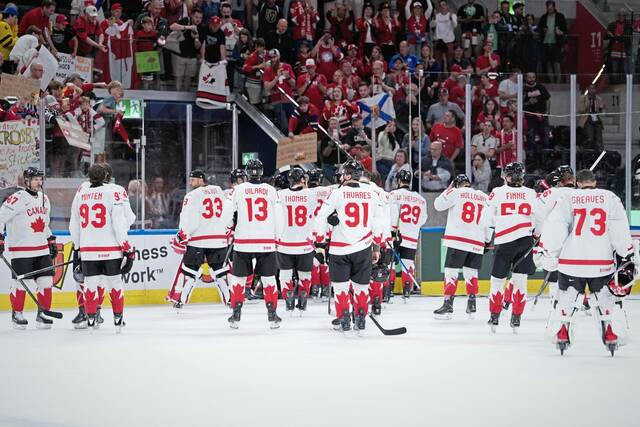 Penguins’ Sidney Crosby, Parker Wotherspoon held pointless as Norway stuns Canada