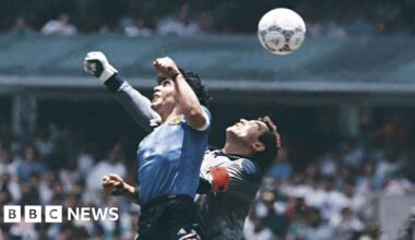 'I witnessed Maradona's Hand of God' - a goal still talked about 40 years on - BBC