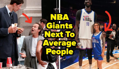 NBA Giants Standing Next To Average People Will Break Your Brain