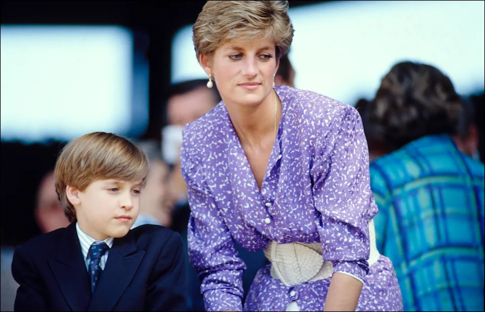 Diana and Prince William. 