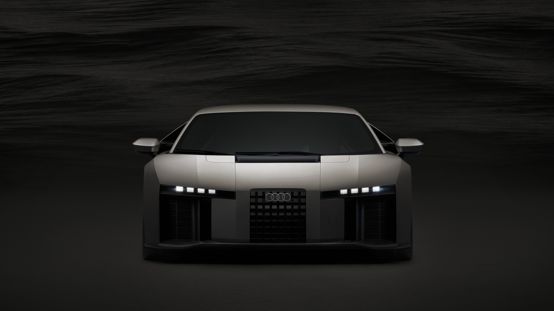 Titanium, static studio shot, exterior, frontal view