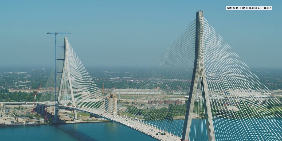 Carney says the new Canadian-built bridge across Detroit River that Trump threatened will open