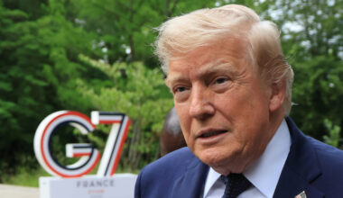 U.S. President Donald Trump arrives to attend a musical interlude before a gala dinner as part of t...