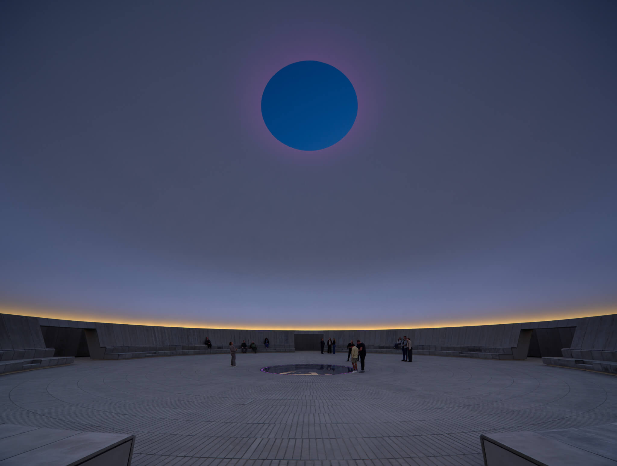 interior of the skyspace at ARoS Aarhus Art Museum 