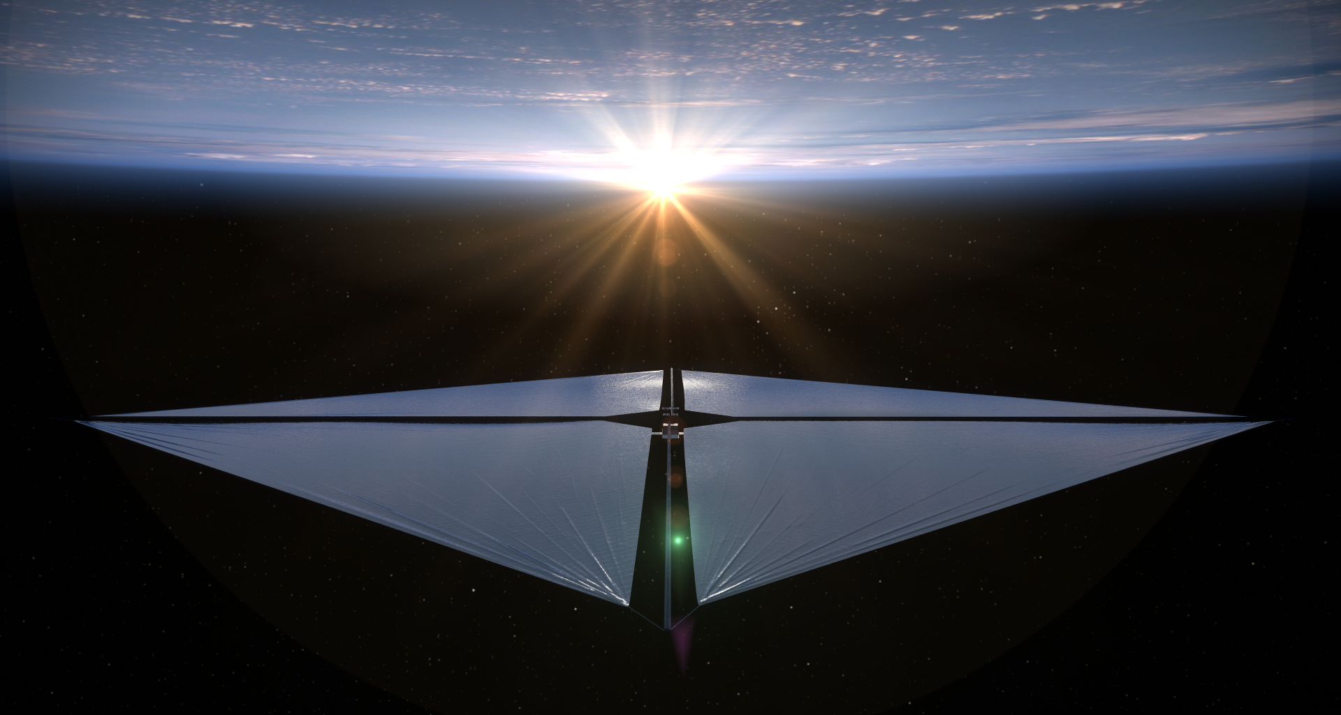 Advanced Composite Sail concept from NASA. Credit - NASA Ames Research Center / NASA / Aero Animation / Ben Schweighart