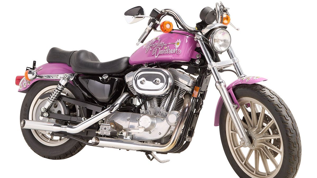 Ann-Margret's pink motorcycle.