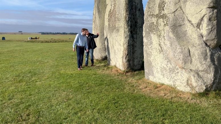 Anthony Clarke and Chris Kirkland at Stonehenge