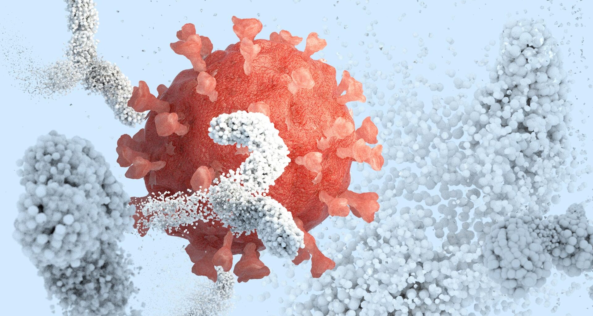 Antibodies Surrounding Inactivating Coronavirus