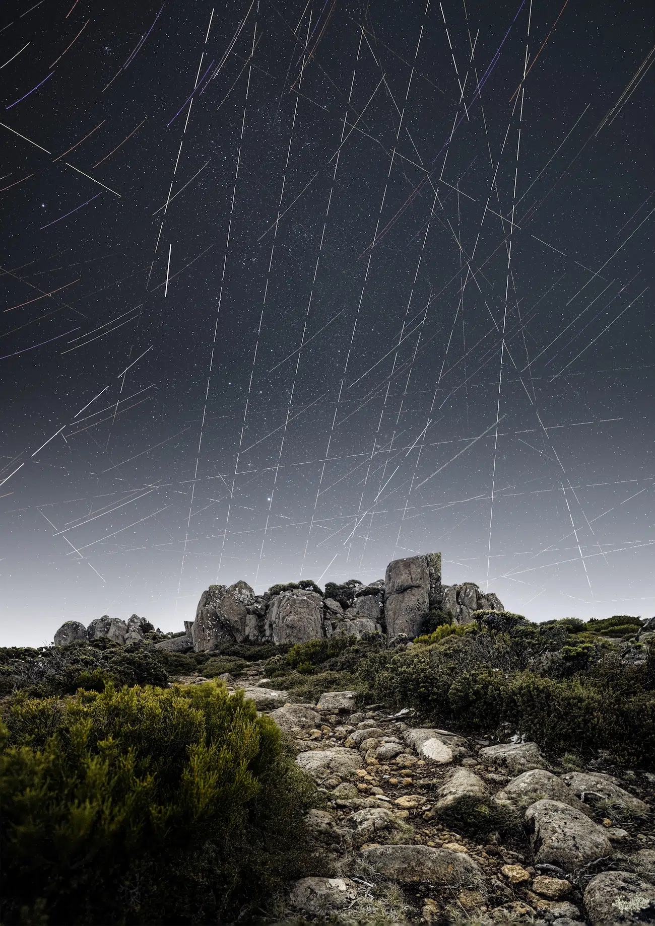 Satellite trails are an increasingly visible sign of human impact on the night sky.