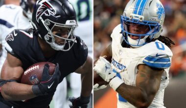 Should Falcons, Lions balk at handing Bijan Robinson, Jahmyr Gibbs record-setting deals?