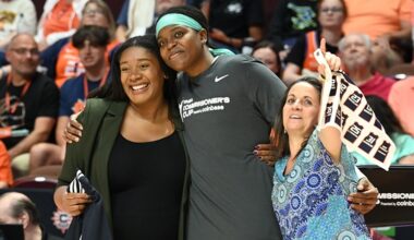 Jones’ number is retired by Sun as Liberty wins fifth straight – The Collinsville Press