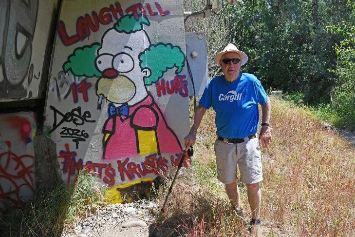 Anonymous Central Point graffiti artist dubbed ‘our very own Banksy’
