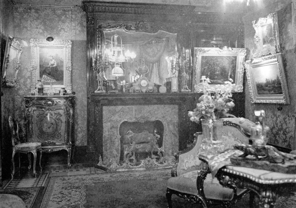 Interior of Henry Frick Clay's Pittsburgh home, Clayton c. 1901
