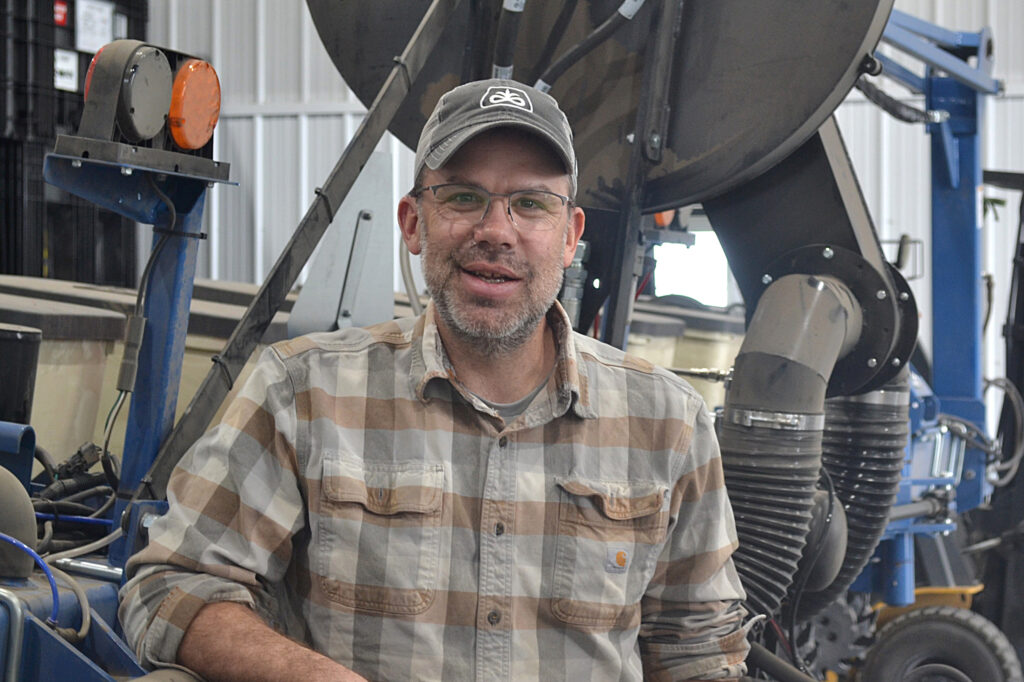 Matthew Bormann wants the Lobe Rangers to draw attention to the massive gap between the conservation goals outlined in Iowa’s strategy for nutrient loss and the actual adoption of conservation practices on cropland. Credit: Anika Jane Beamer/Inside Climate News