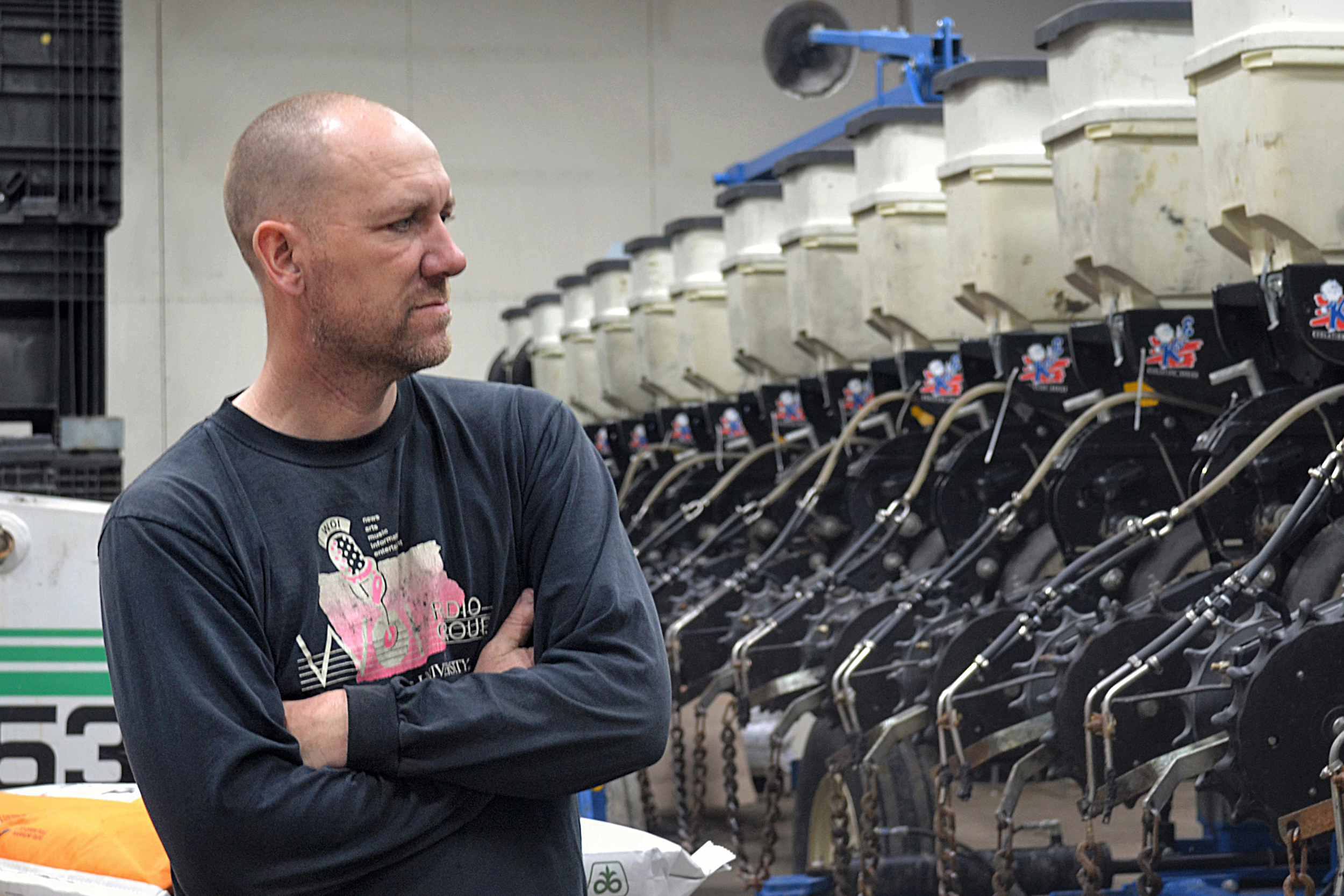 Smith farms in Winnebago County, near the Iowa-Minnesota border. “People want clean water. If that’s the case, we need to have policy that gives us a mathematical chance of that happening,” he said. Credit: Anika Jane Beamer/Inside Climate News