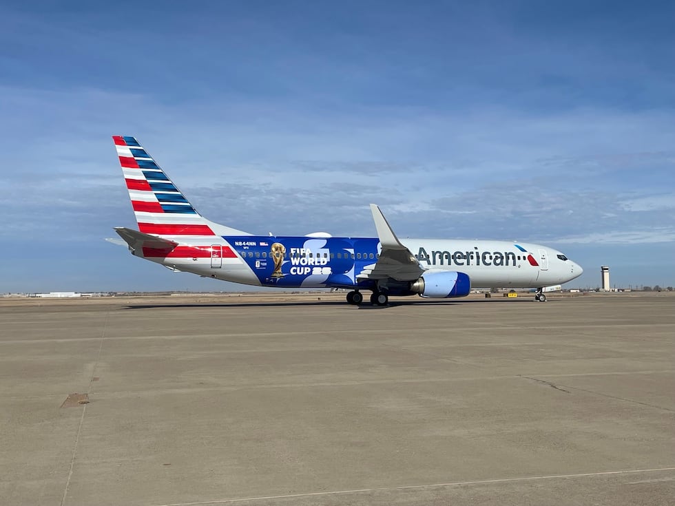 FIFA World Cup American Airlines plane