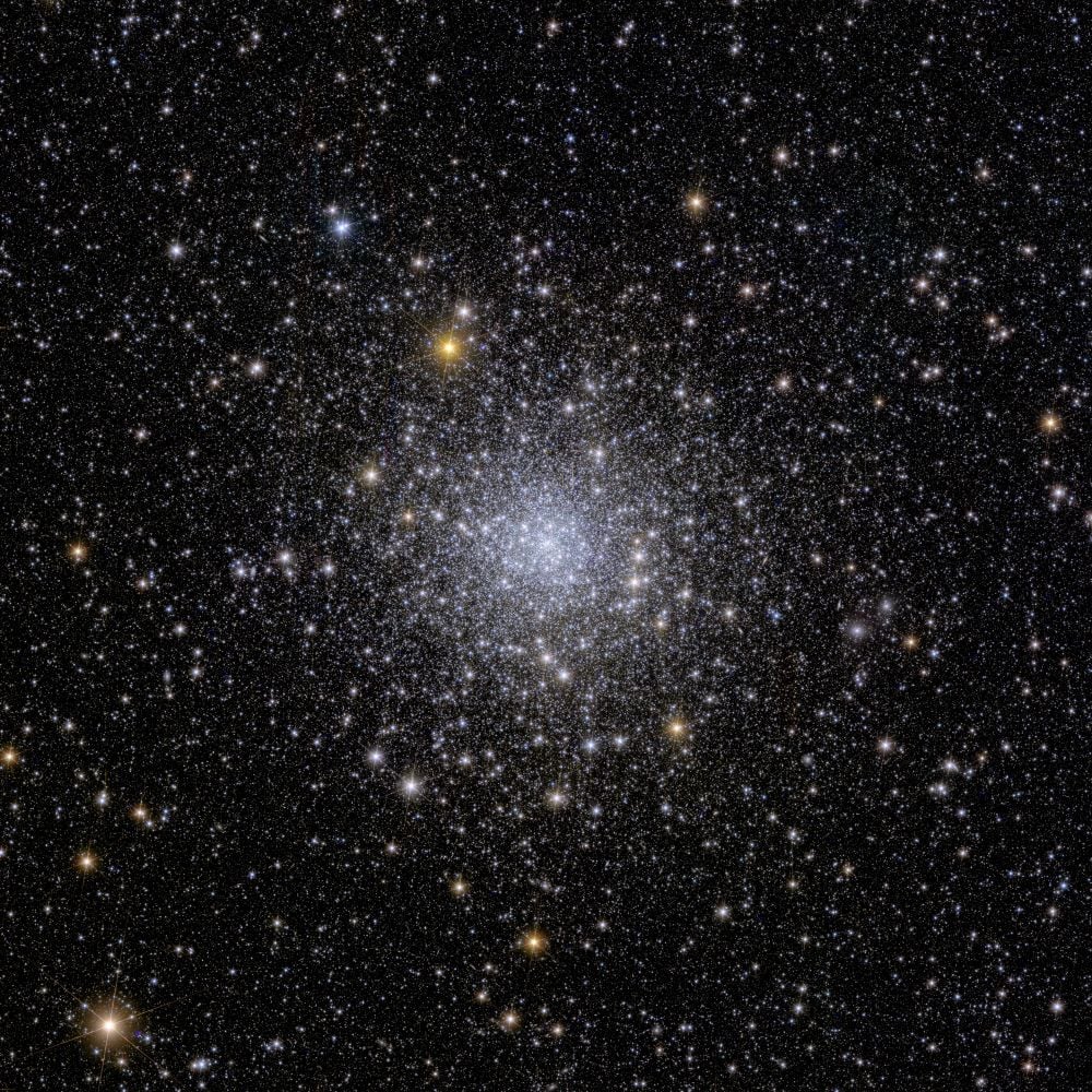 This is NGC 6397, one of the closest globular clusters (GCs) to the Milky Way. Astronomers found an M-dwarf brightness gap in the cluster. While the same gap has been detected elsewhere, this is the first time it's been detected in a GC. Image Credit: ESA/Euclid/Euclid Consortium/NASA, image processing by J.-C. Cuillandre (CEA Paris-Saclay), G. Anselmi