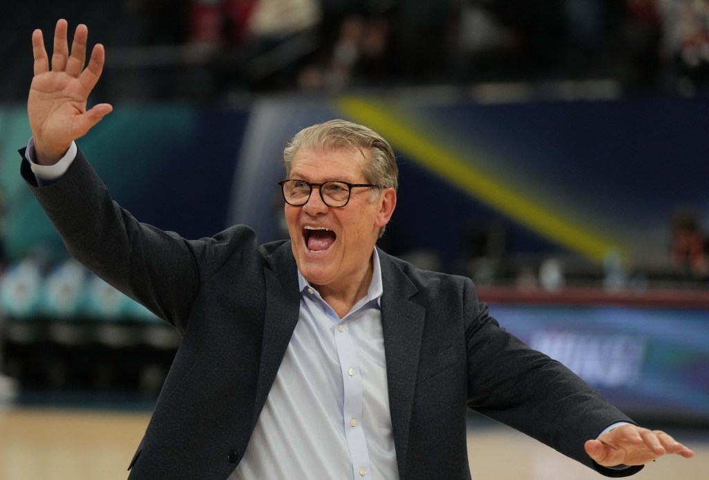 UConn head coach Geno Auriemma said his former player, Breanna Stewart, has had a "groundbreaking" career for the Liberty on and off the court.
