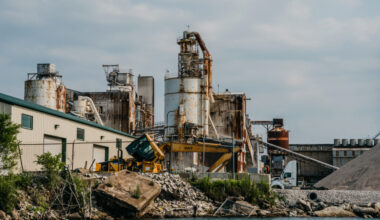A view of factories, sorting facilities and recycling plants along the Calumet River in Chicago’s Southeast Side. Credit: Jamie Kelter Davis/The Washington Post via Getty Images