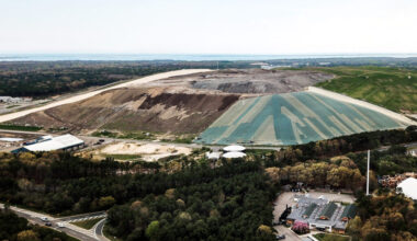 An aerial view of the Brookhaven landfill in New York. Credit: Steve Pfost/Newsday RM via Getty Images