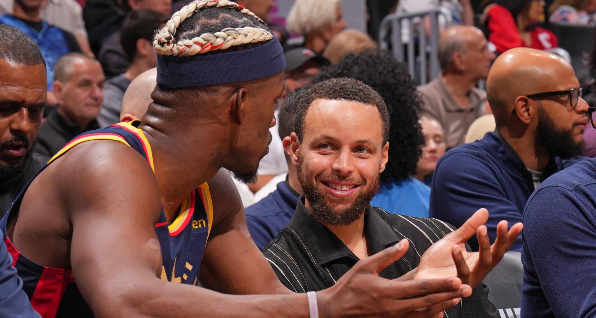 Golden State Warriors stars Stephen Curry and Jimmy Butler