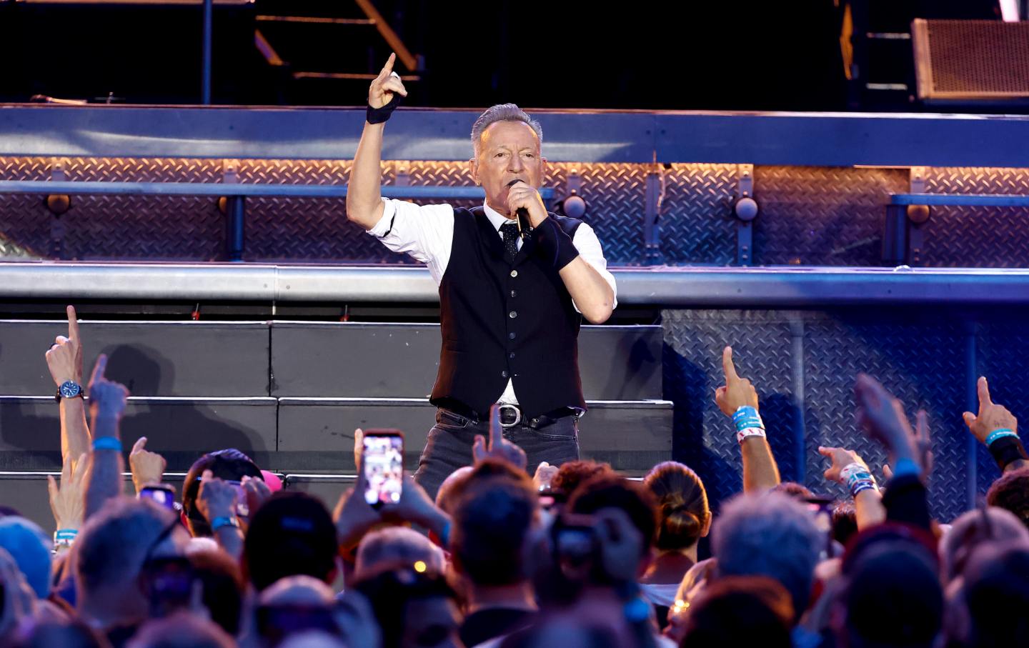 Bruce Springsteen and the E Street Band in concert at Nationals Park on May 27, 2026, in Washington, DC.