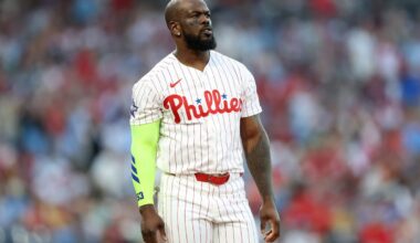 Phillies place Adolis García on IL with right lat tear, call up Gabriel Rincones Jr.