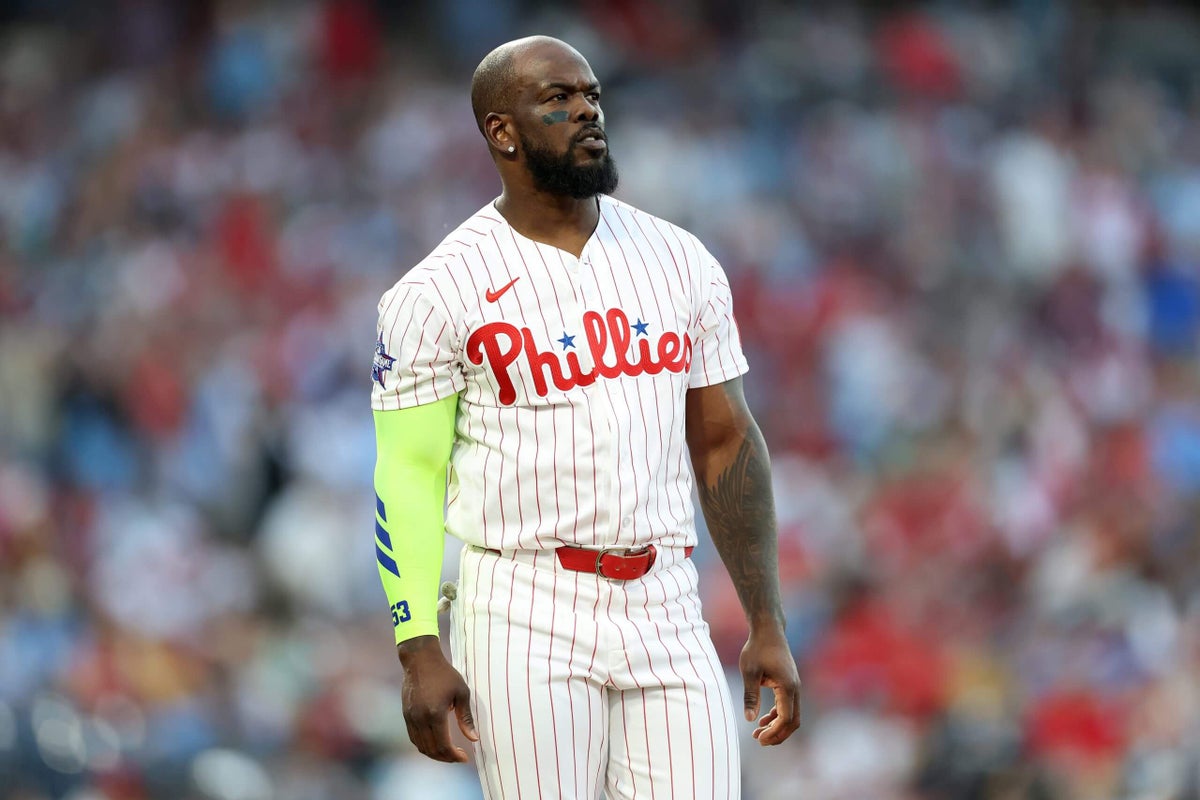 Phillies place Adolis García on IL with right lat tear, call up Gabriel Rincones Jr.