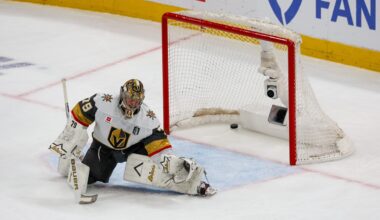 John Tortorella Stands Behind Carter Hart As Hart Fails To Stand In Front Of Four Goals Per Game