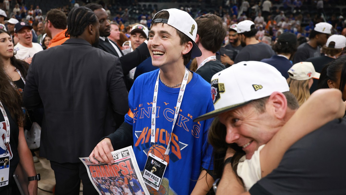 Knicks Win NBA Championship: Spike Lee, Timothee Chalamét Celebrate