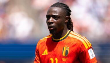 Belgium’s Jeremy Doku criticised over plan to leave World Cup to attend birth of first child