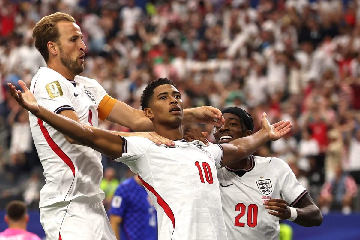 England almost guaranteed World Cup knockout place after Bellingham helps beat Croatia